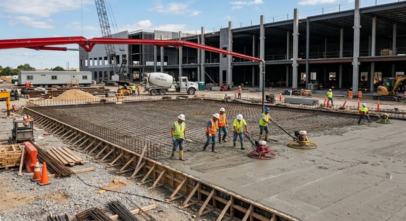 Commercial Slab Construction in Tampa, FL