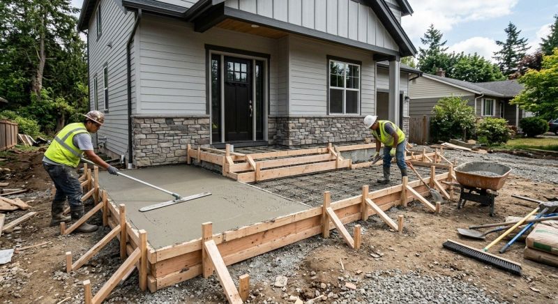 Concrete Porch Installation in Salt Lake City, UT